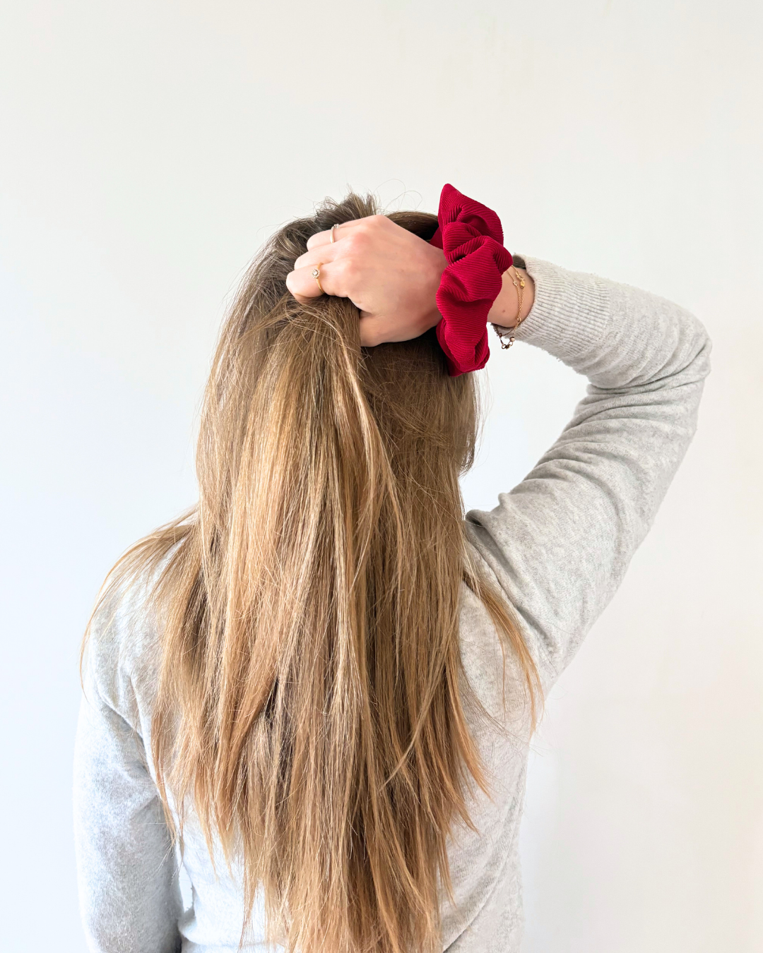 Christmas Heart - 3 Scrunchies